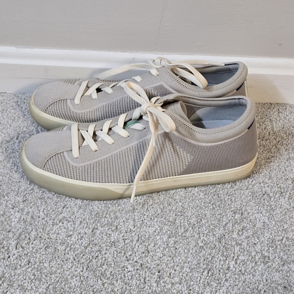 Rothy's The‎ Lace Up Gray Sneakers Shoes Size 10 - Picture 2 of 8
